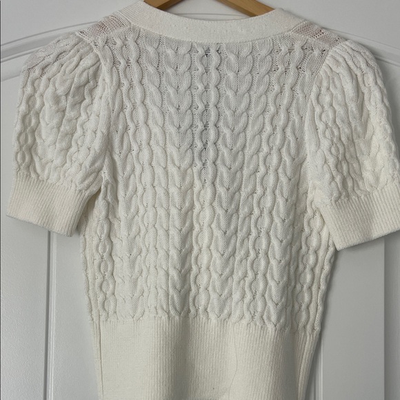 Express Cream Cardigan with Black Bows - Picture 3 of 3